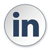 LinkedIn icon in a circle