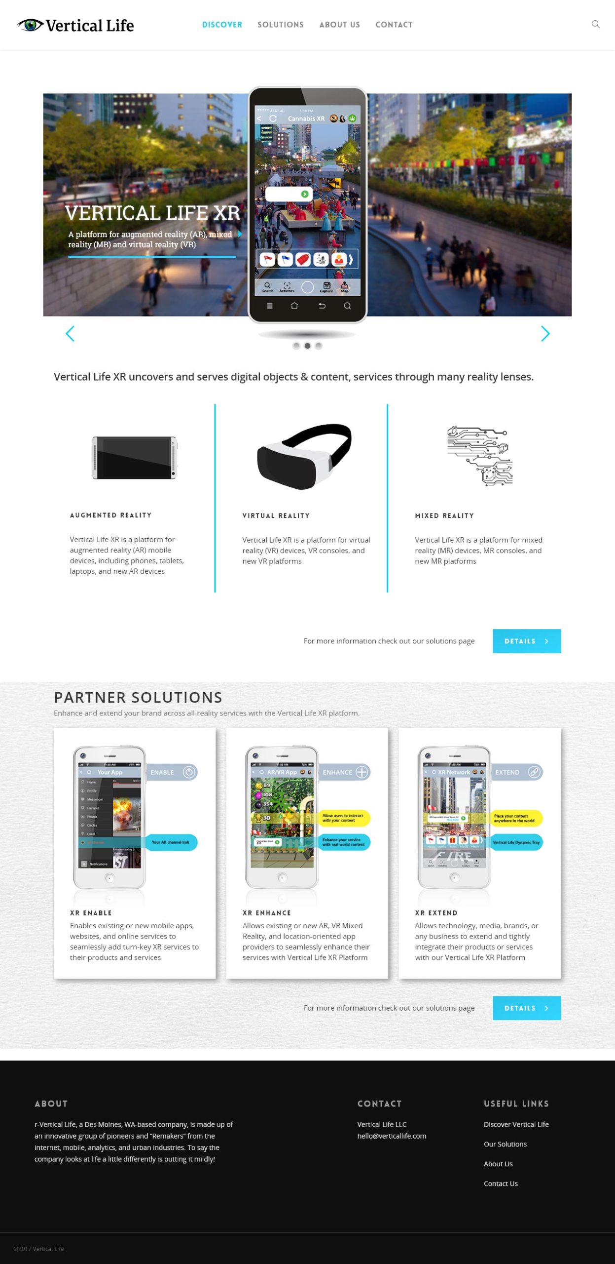 Vertical Life home page