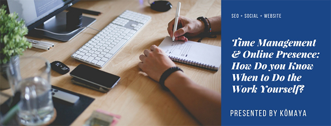 Person hands working on desk with keyboard paper pen depicting time management