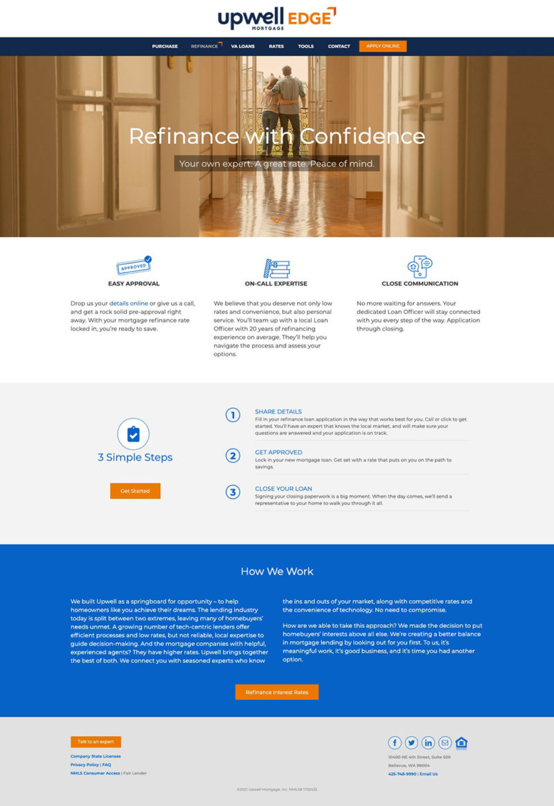 Upwell Mortgage Our Work Komaya  Design